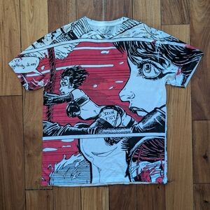 Iron Fist Vintage AOP Comic T-shirt (XL)